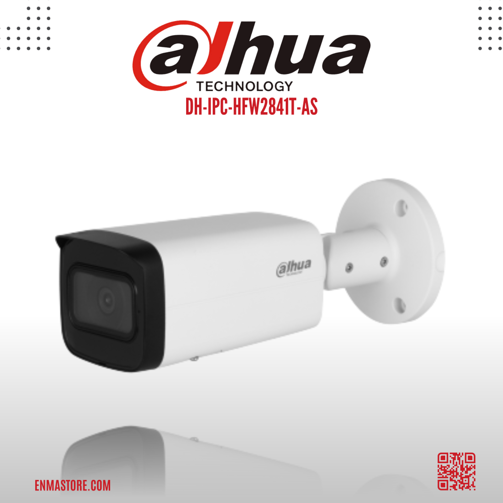 Dahua Network Camera 8MP IR Fixed-focal Bullet WizSense DH-IPC-HFW2841T-AS
