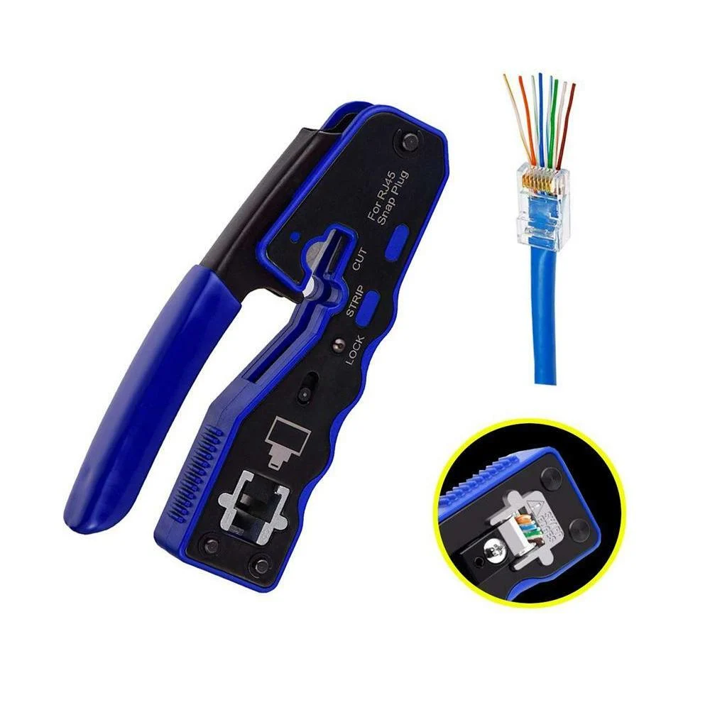 RJ45 EZ Pass Through Crimp Tool High Quality - Image 3