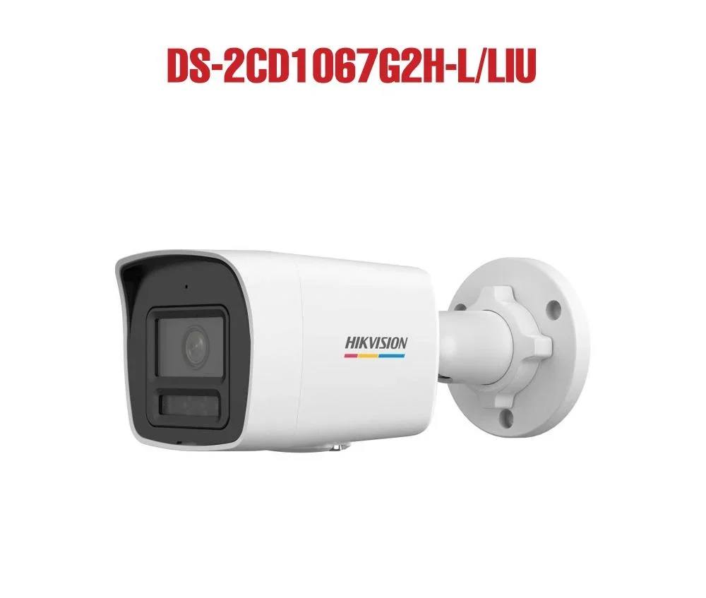 Hikvision DS-2CD1067G2H-L/LIU Outdoor IP Camera 6MP with Microphone & Color Night Vision