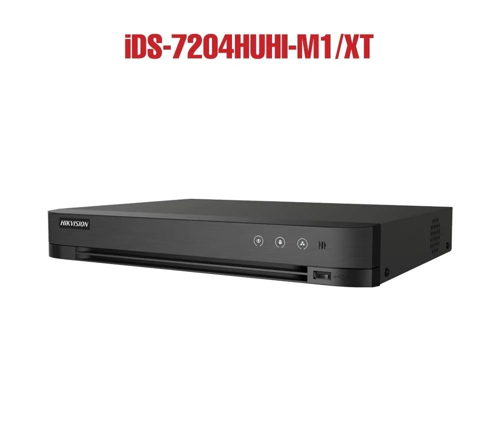 Hikvision iDS-7204HUHI-M1/XT 4CH AcuSense 5MP Turbo HD DVR with AI Detection