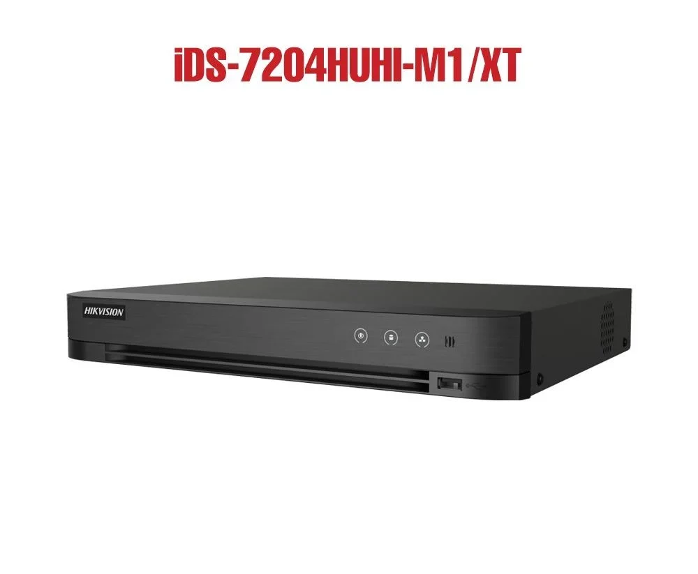 Hikvision iDS-7204HUHI-M1/XT 4CH AcuSense 5MP Turbo HD DVR with AI Detection