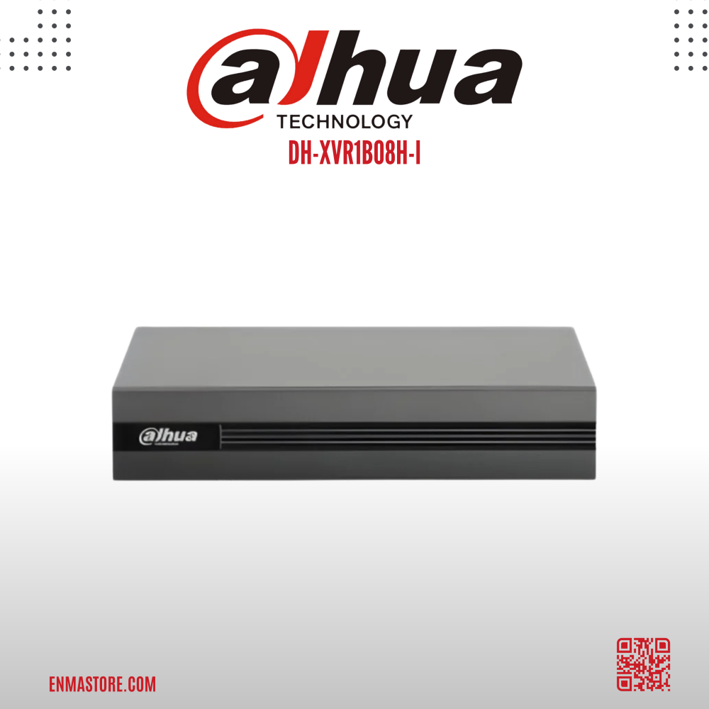 Dahua DVR 8Channels Penta-brid 5M-N/1080p Cooper 1U 1HDD WizSense DH-XVR1B08H-I