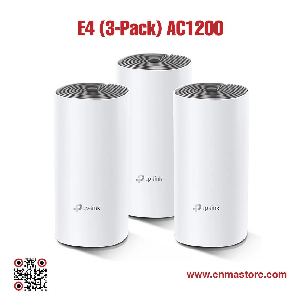 TP-Link Deco E4 (3-Pack) AC1200 Whole Home Mesh Wi-Fi System