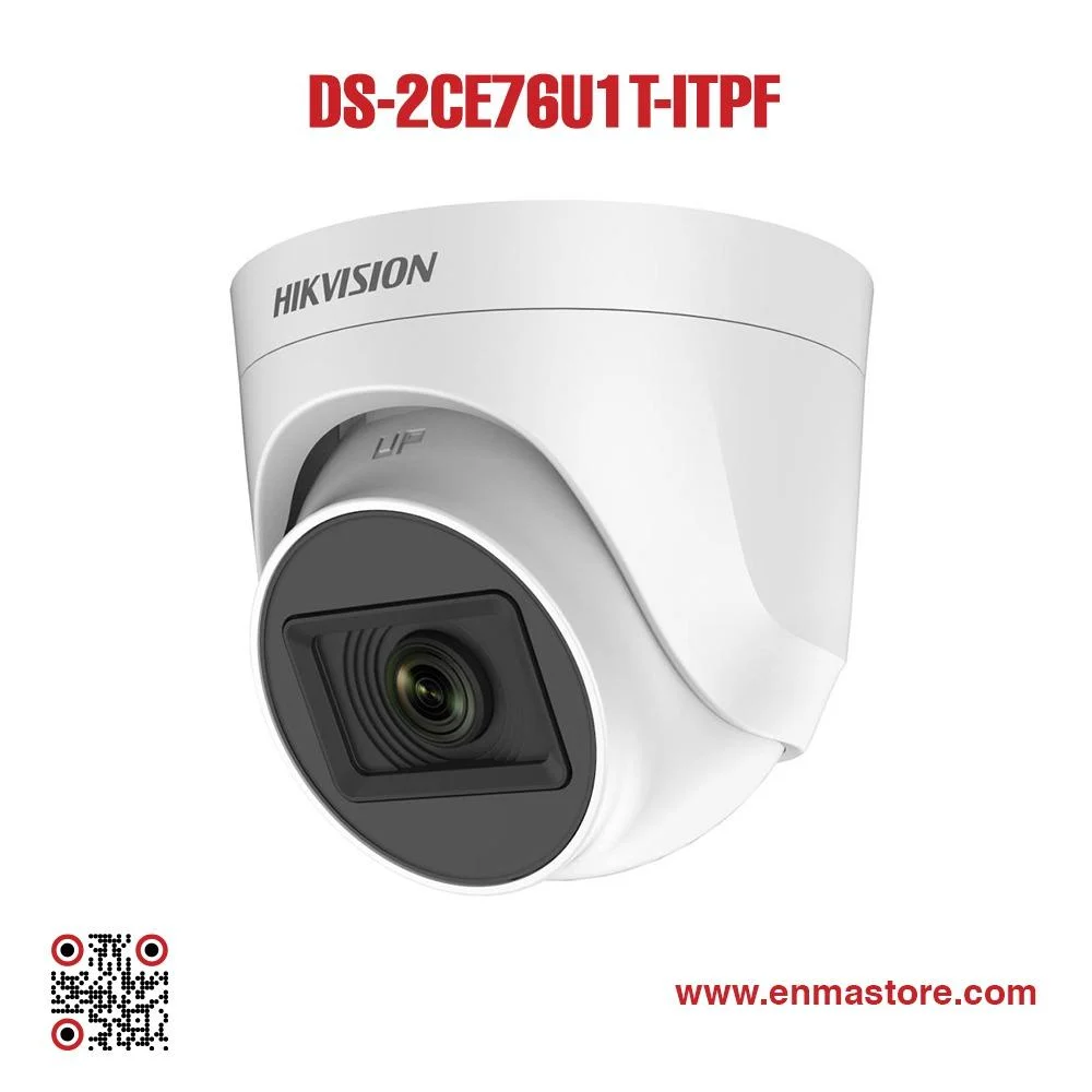 Hikvision DS-2CE76U1T-ITPF 4K 8MP Indoor Fixed Turret Camera