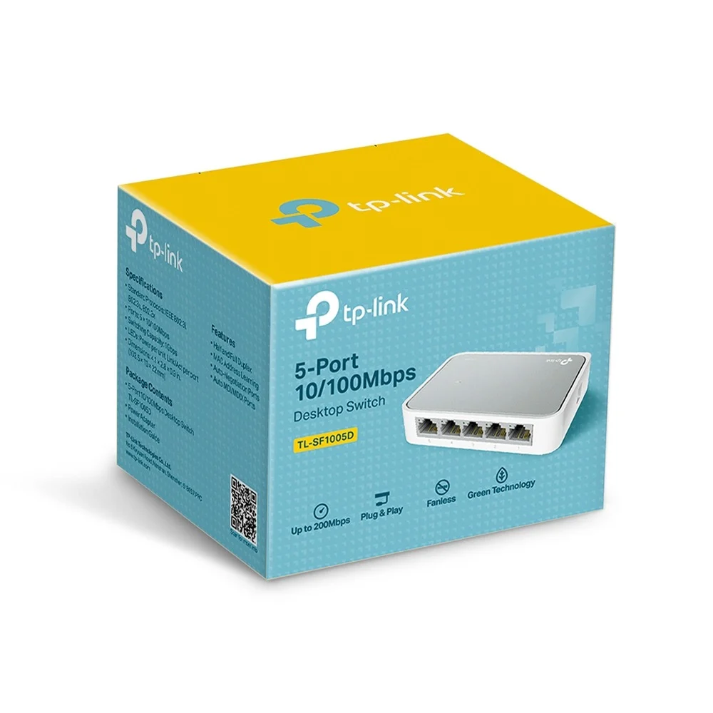 TP-Link TL-SF1005D 5-Port 10/100Mbps Desktop Switch - Image 3