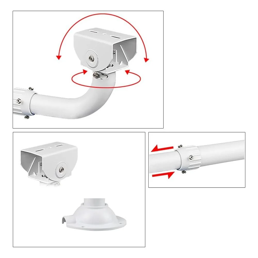 Adjustable CCTV Security Camera Stand 100–200cm Outdoor Wall & Ceiling Mount Bracket - Image 3