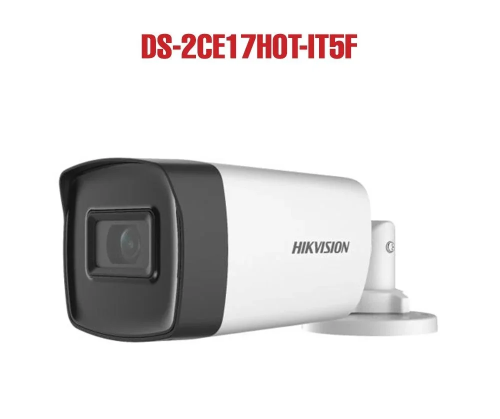 Hikvision DS-2CE17H0T-IT5F(C) 5MP Fixed Bullet Camera 80m IR Night Vision