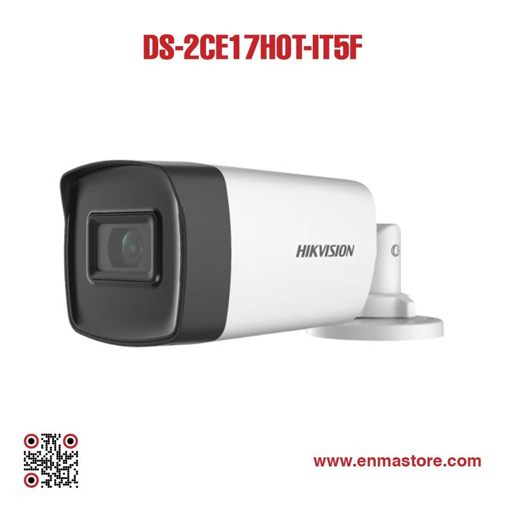 Hikvision DS-2CE17H0T-IT5F(C) 5MP Fixed Bullet Camera 80m IR Night Vision