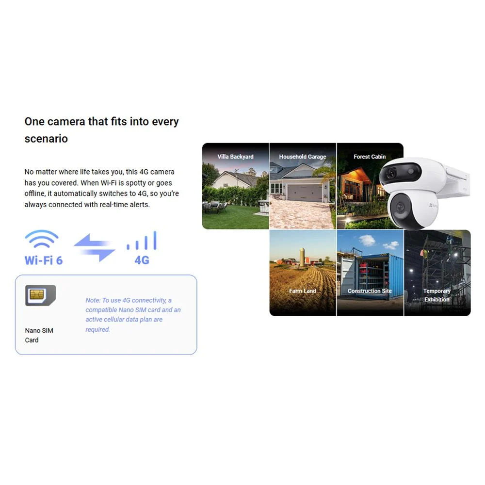 EZVIZ CS-HB90x/SP 4MP+4MP 8MP Dual-Lens Outdoor Solar Wi-Fi Camera - Image 3