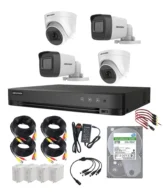 Hikvision 2MP 2 Outdoor + 2 Indoor Camera System with 4CH DVR & 2TB HDD – Complete Kit