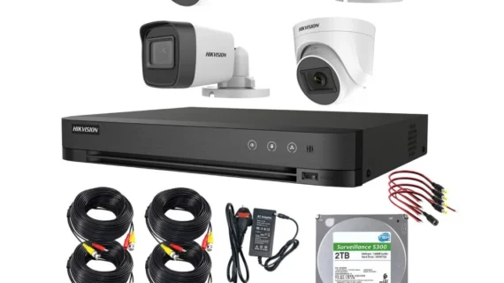 Hikvision 2MP 2 Outdoor + 2 Indoor Camera System with 4CH DVR & 2TB HDD – Complete Kit