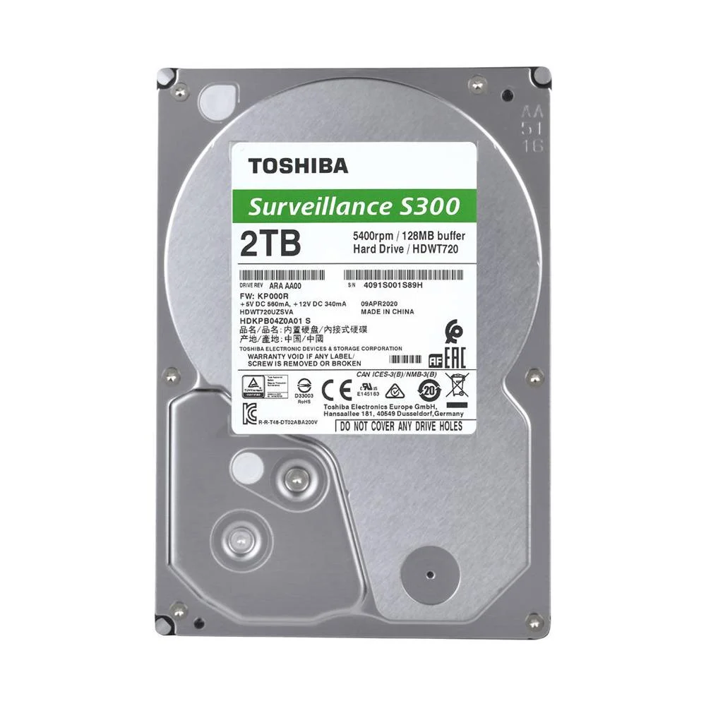 Toshiba S300 2TB Internal Hard Disk (Surveillance-Grade) - Image 2