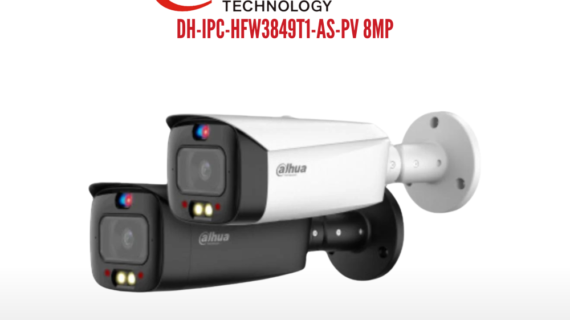 Dahua Network Camera 8MP Smart Dual Illumination Active Deterrence Fixed-focal Bullet WizSense DH-IPC-HFW3849T1-AS-PV-S3625