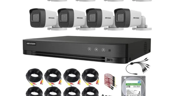 Hikvision 2MP 8-Camera Surveillance System – 8CH DVR, 2TB HDD, Cables & Power Supply – Full CCTV Security Kit