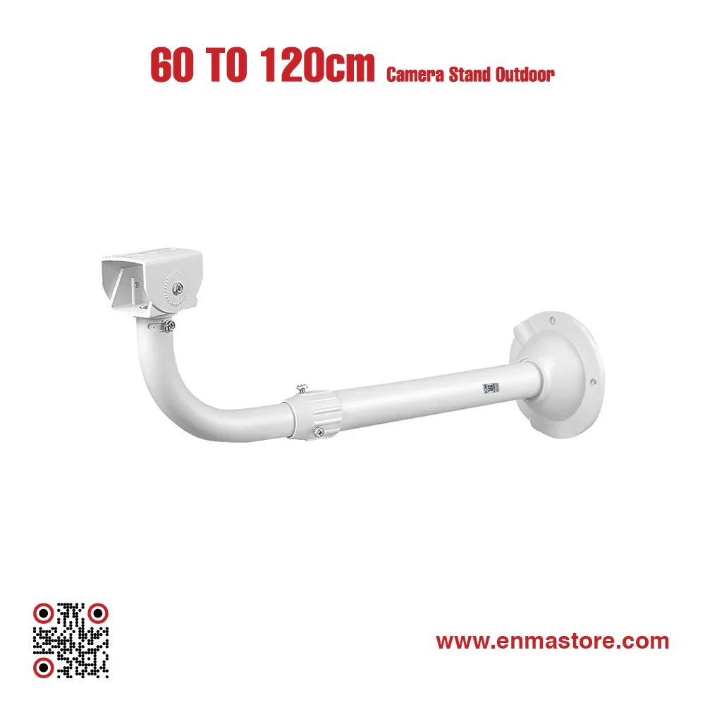 Adjustable CCTV Security Camera Stand 60–120cm Outdoor Wall & Ceiling Mount Bracket